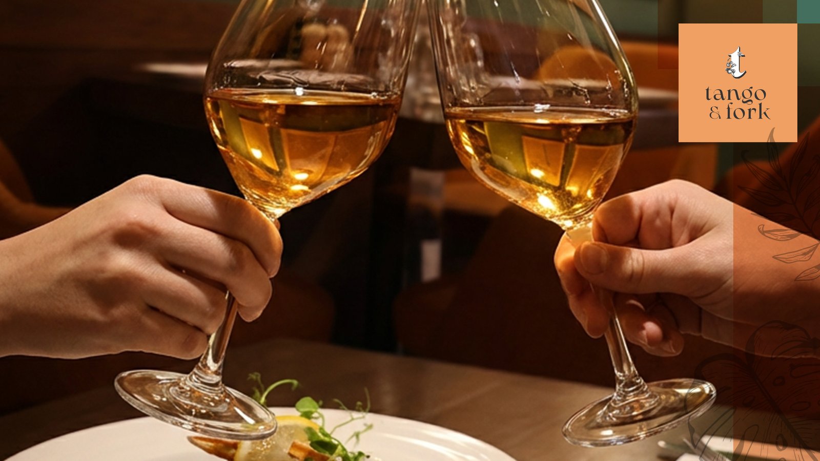 Guests clinking wine glasses during a celebration at Tango & Fork restaurant in St. Julian’s
